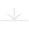 Ekena Millwork Richland Architectural Grade PVC Gable Bracket, 96"W x 44"H x 2"D x 4"F, 11/12 Pitch GBP096X44X0204RIC00 - alternate 3